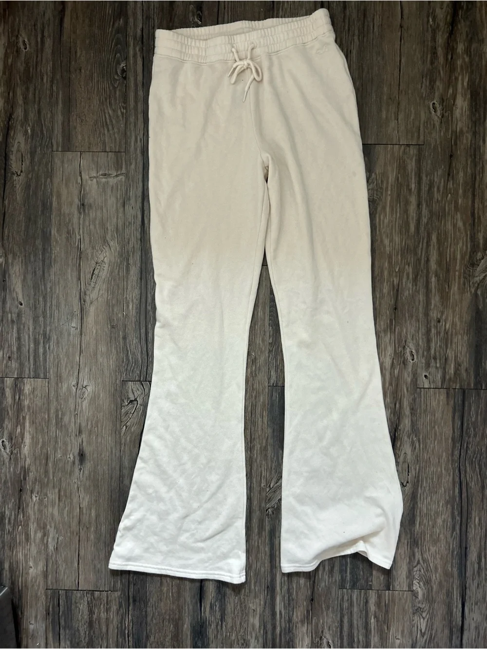 Hollister Kids Cream Drawstring Flare Sweatpants